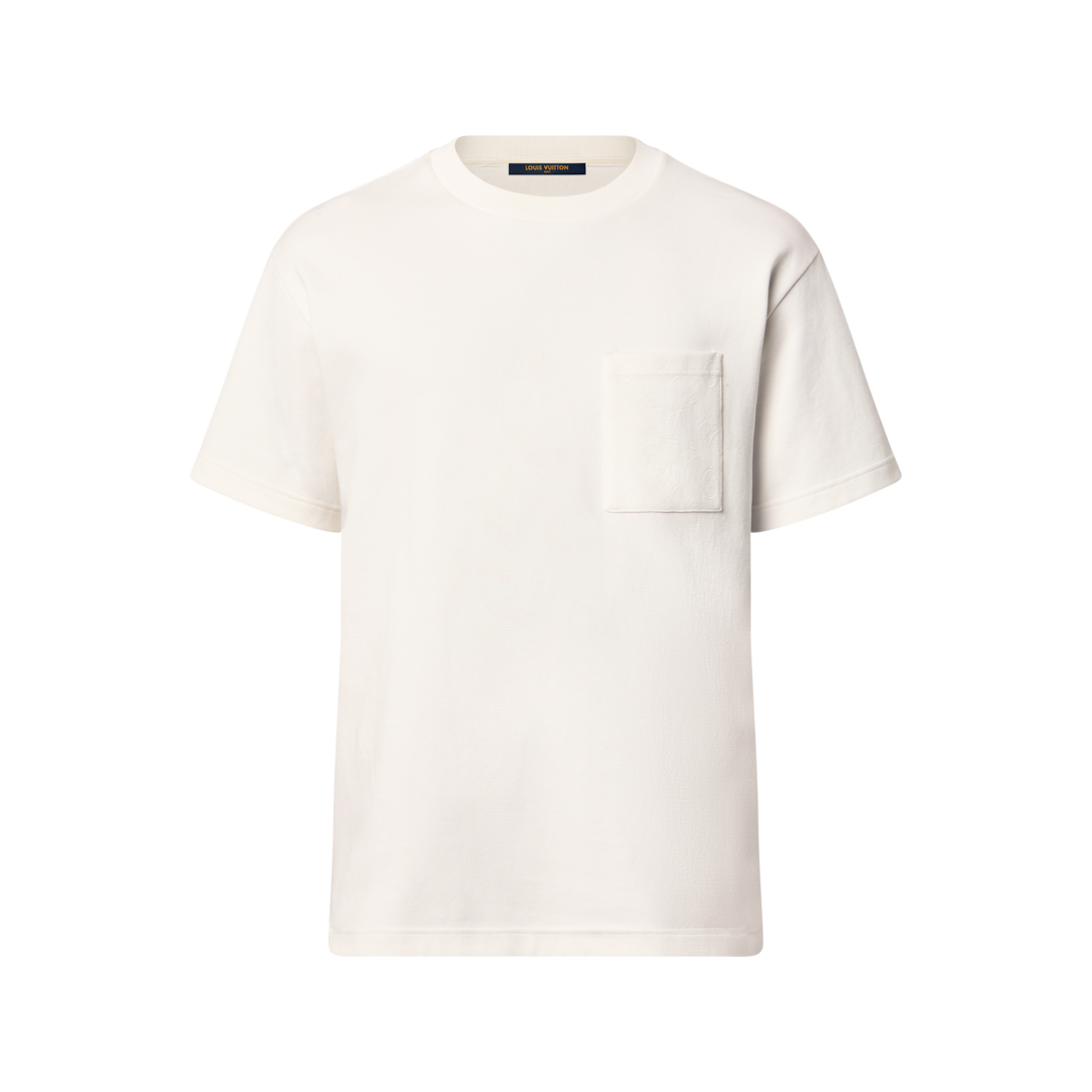 【qp】LOUIS VUITTON ホワイト Tシャツ M Pique Cotton T-Shirt - Men - Ready-to-Wear | LOUIS VUITTON ®